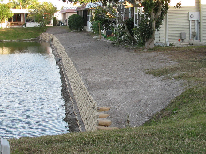After Rip-Rap Wall construction – Flooding Drainage Systems and Erosion